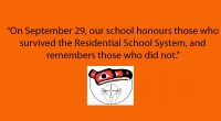 School will be closed on Monday October 2nd in lieu of Canada’s National Day for Truth and Reconciliation which is held on the last day of September. We encourage everyone […]