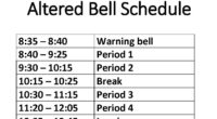 Our Core Competency Conversations are scheduled for Friday January 30th. Please see the altered schedule:&nbsp; Important things to note: Students are responsible for coordinating a time with their designated teacher. [&hellip;]
